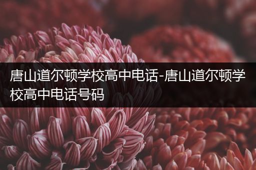 唐山道尔顿学校高中电话-唐山道尔顿学校高中电话号码