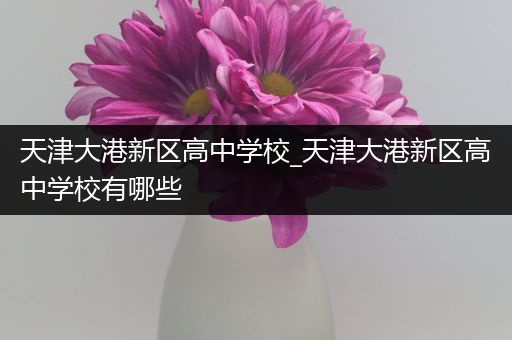 天津大港新区高中学校_天津大港新区高中学校有哪些