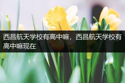 西昌航天学校有高中嘛，西昌航天学校有高中嘛现在