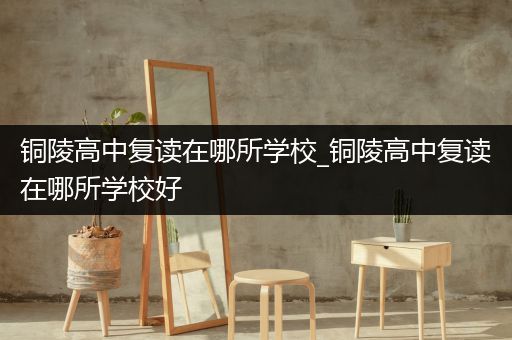 铜陵高中复读在哪所学校_铜陵高中复读在哪所学校好