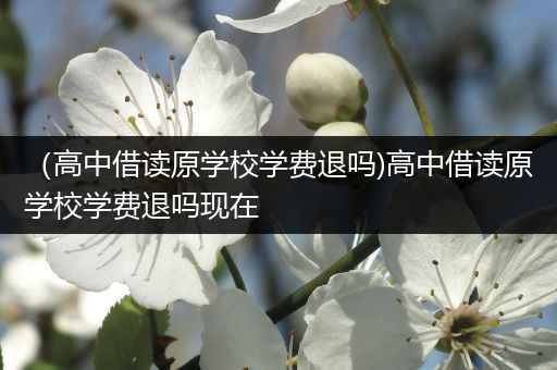 （高中借读原学校学费退吗)高中借读原学校学费退吗现在