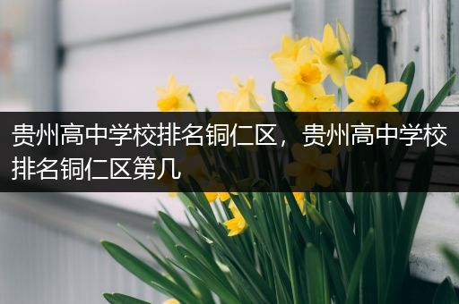 贵州高中学校排名铜仁区，贵州高中学校排名铜仁区第几