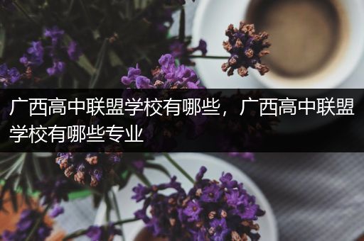 广西高中联盟学校有哪些，广西高中联盟学校有哪些专业