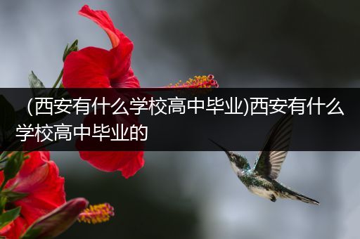 （西安有什么学校高中毕业)西安有什么学校高中毕业的