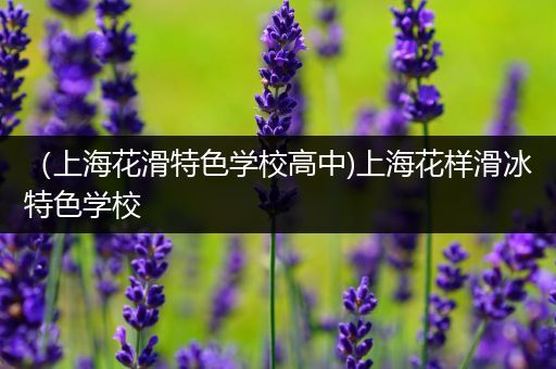 （上海花滑特色学校高中)上海花样滑冰特色学校