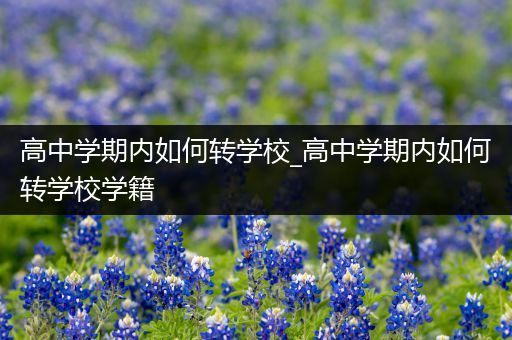 高中学期内如何转学校_高中学期内如何转学校学籍