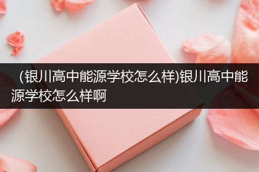 （银川高中能源学校怎么样)银川高中能源学校怎么样啊