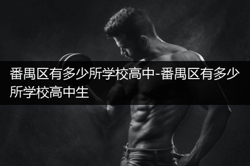 番禺区有多少所学校高中-番禺区有多少所学校高中生