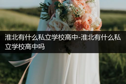 淮北有什么私立学校高中-淮北有什么私立学校高中吗