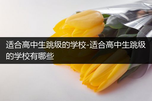 适合高中生跳级的学校-适合高中生跳级的学校有哪些