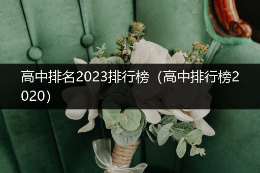 高中排名2023排行榜（高中排行榜2020）