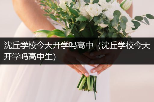 沈丘学校今天开学吗高中（沈丘学校今天开学吗高中生）