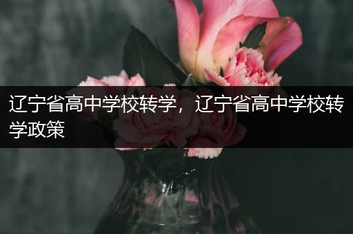 辽宁省高中学校转学，辽宁省高中学校转学政策