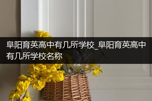 阜阳育英高中有几所学校_阜阳育英高中有几所学校名称