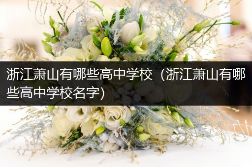 浙江萧山有哪些高中学校（浙江萧山有哪些高中学校名字）