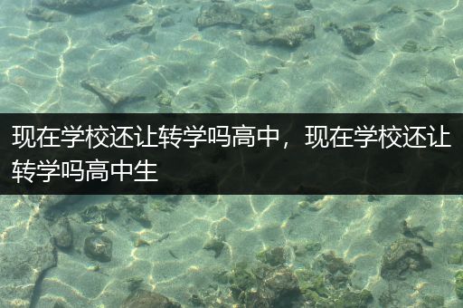 现在学校还让转学吗高中，现在学校还让转学吗高中生