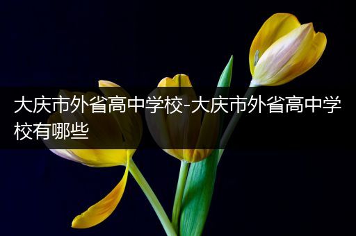 大庆市外省高中学校-大庆市外省高中学校有哪些