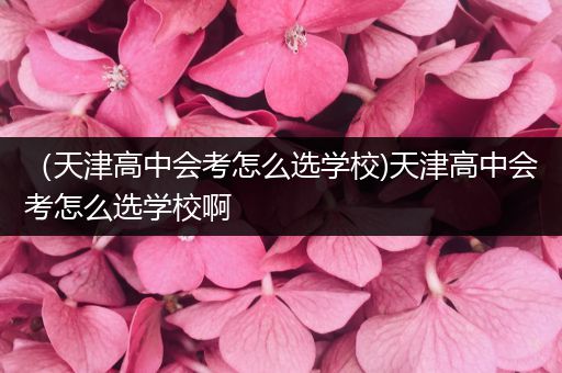 （天津高中会考怎么选学校)天津高中会考怎么选学校啊