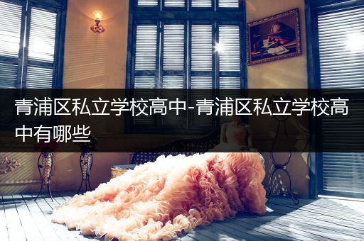 青浦区私立学校高中-青浦区私立学校高中有哪些