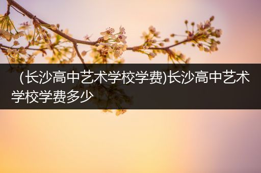 （长沙高中艺术学校学费)长沙高中艺术学校学费多少