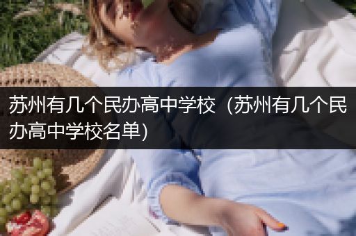 苏州有几个民办高中学校（苏州有几个民办高中学校名单）