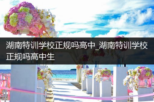 湖南特训学校正规吗高中_湖南特训学校正规吗高中生