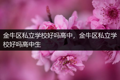 金牛区私立学校好吗高中，金牛区私立学校好吗高中生