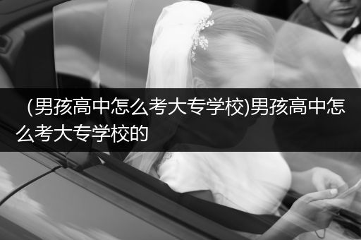 （男孩高中怎么考大专学校)男孩高中怎么考大专学校的