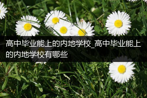 高中毕业能上的内地学校_高中毕业能上的内地学校有哪些