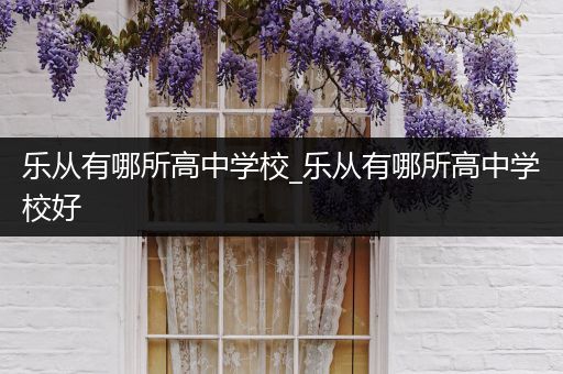 乐从有哪所高中学校_乐从有哪所高中学校好