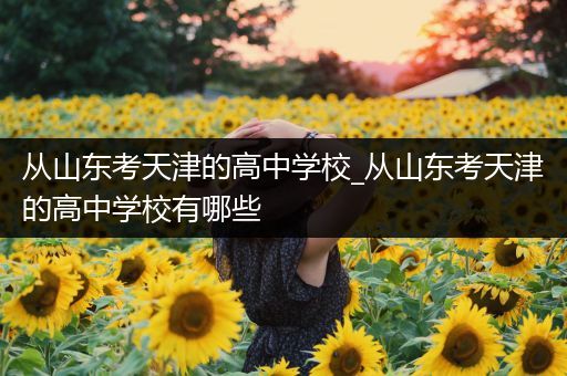 从山东考天津的高中学校_从山东考天津的高中学校有哪些