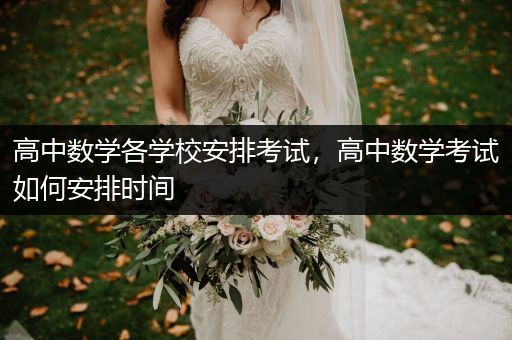 高中数学各学校安排考试，高中数学考试如何安排时间