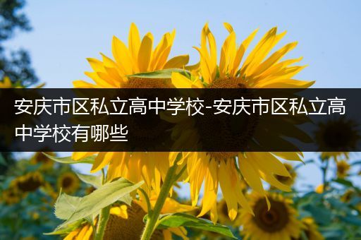 安庆市区私立高中学校-安庆市区私立高中学校有哪些
