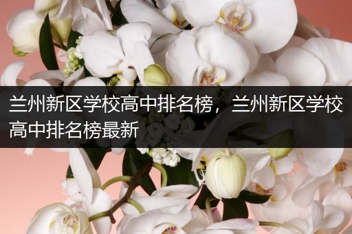 兰州新区学校高中排名榜，兰州新区学校高中排名榜最新