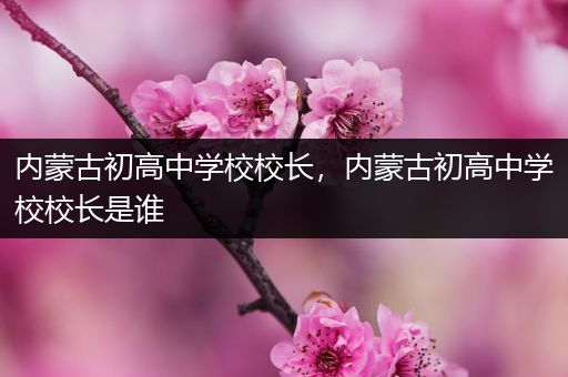 内蒙古初高中学校校长，内蒙古初高中学校校长是谁