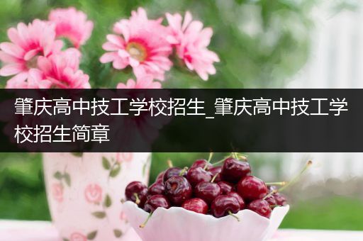 肇庆高中技工学校招生_肇庆高中技工学校招生简章