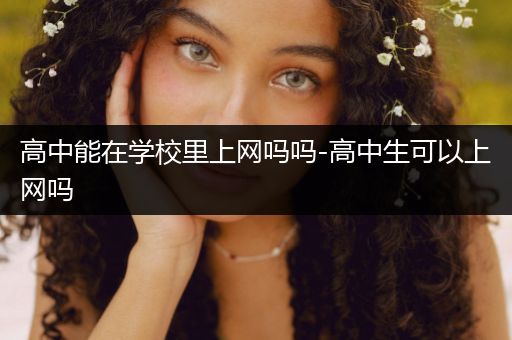 高中能在学校里上网吗吗-高中生可以上网吗