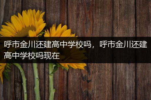 呼市金川还建高中学校吗，呼市金川还建高中学校吗现在