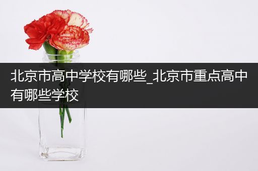 北京市高中学校有哪些_北京市重点高中有哪些学校