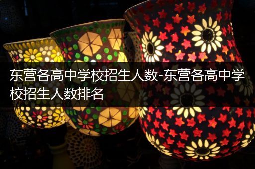 东营各高中学校招生人数-东营各高中学校招生人数排名