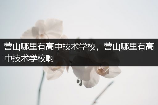 营山哪里有高中技术学校，营山哪里有高中技术学校啊