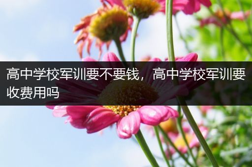 高中学校军训要不要钱，高中学校军训要收费用吗