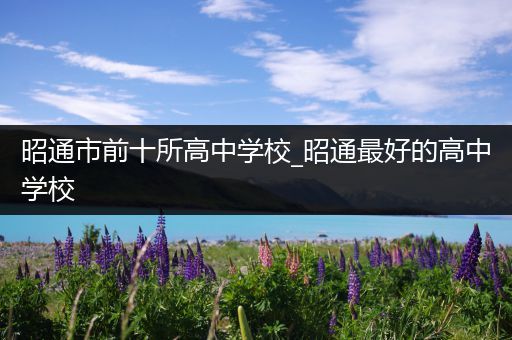 昭通市前十所高中学校_昭通最好的高中学校