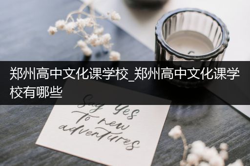 郑州高中文化课学校_郑州高中文化课学校有哪些
