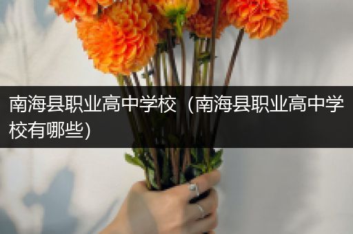 南海县职业高中学校（南海县职业高中学校有哪些）