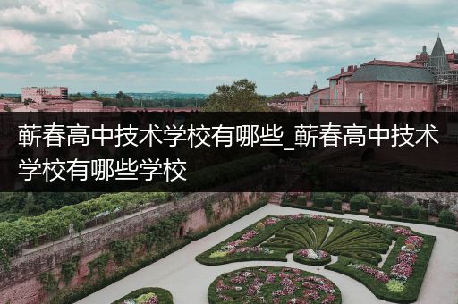 蕲春高中技术学校有哪些_蕲春高中技术学校有哪些学校