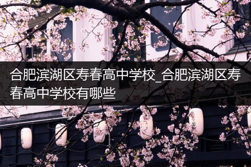 合肥滨湖区寿春高中学校_合肥滨湖区寿春高中学校有哪些