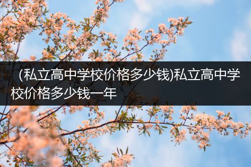 （私立高中学校价格多少钱)私立高中学校价格多少钱一年