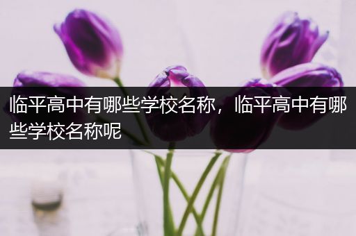 临平高中有哪些学校名称，临平高中有哪些学校名称呢