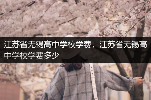 江苏省无锡高中学校学费，江苏省无锡高中学校学费多少